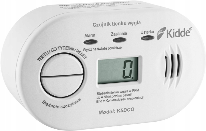 Anglies monoksido detektorius Aisko K5DCO