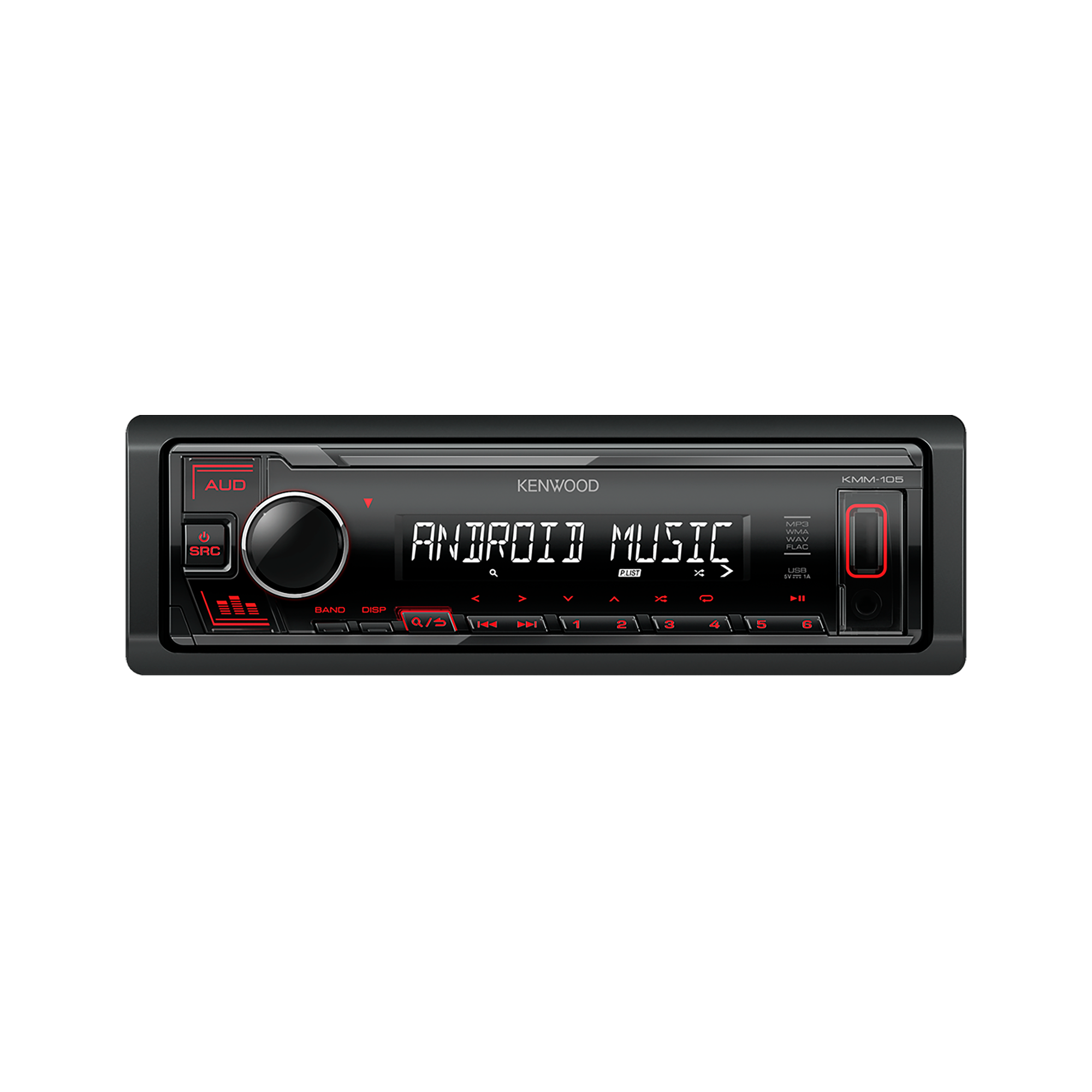 Kenwood KMM-105RY car media receiver Black 50 W