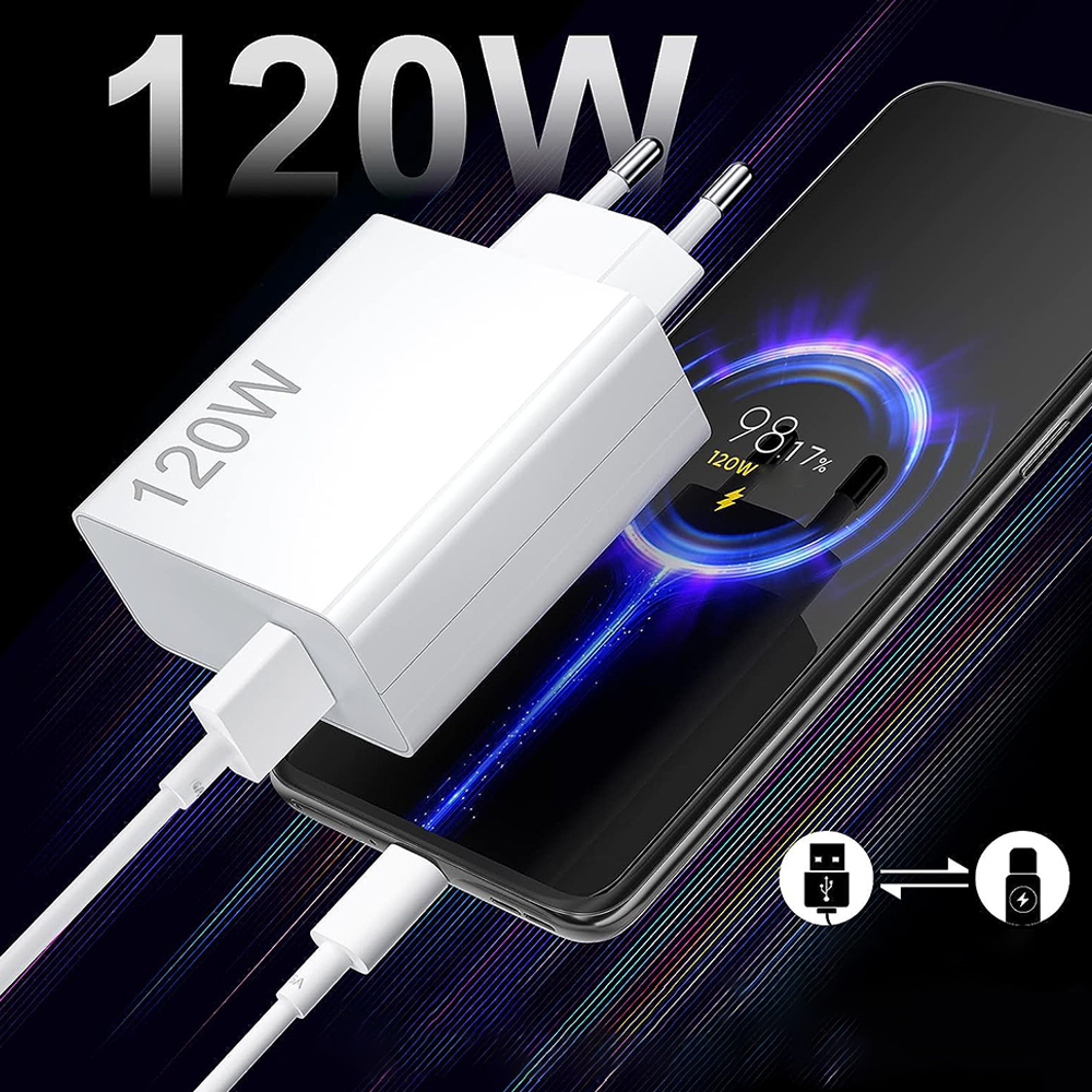 120 w mobiliųjų telefonų įkroviklis