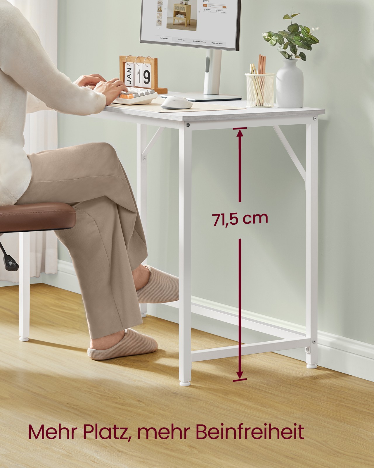 Rašomasis stalas industrinio dizaino 100x50x76 cm 2