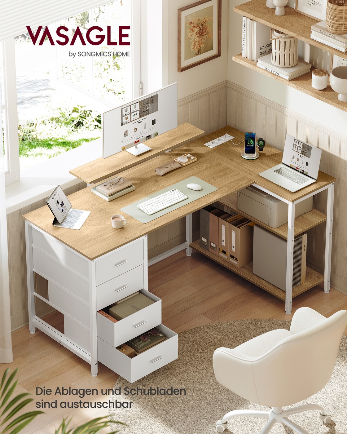 Kampinis  stalas 140 x 80 x 90 cm