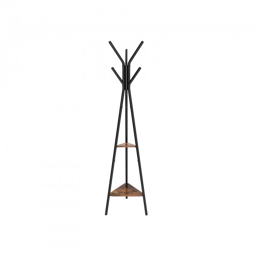 Kabykla su 6 kabliukais ir 2 lentynomis, 49x179x49 cm