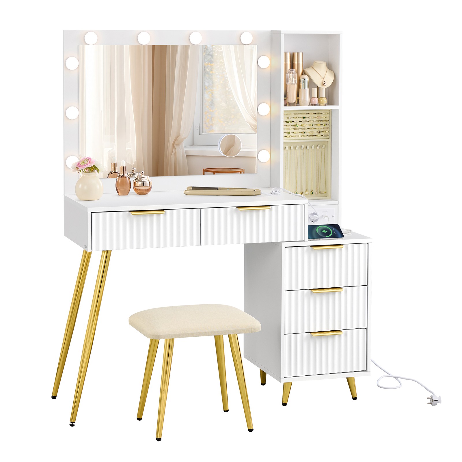 Kosmetinis staliukas 40 x 110 x 135 cm