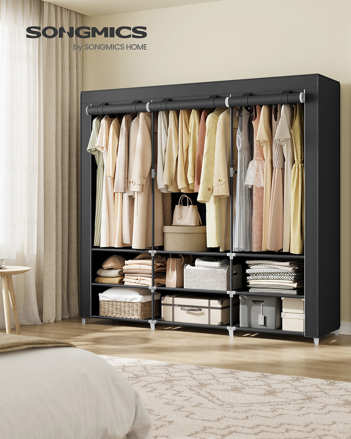 Auduma skapis 45 x 188 x 176 cm