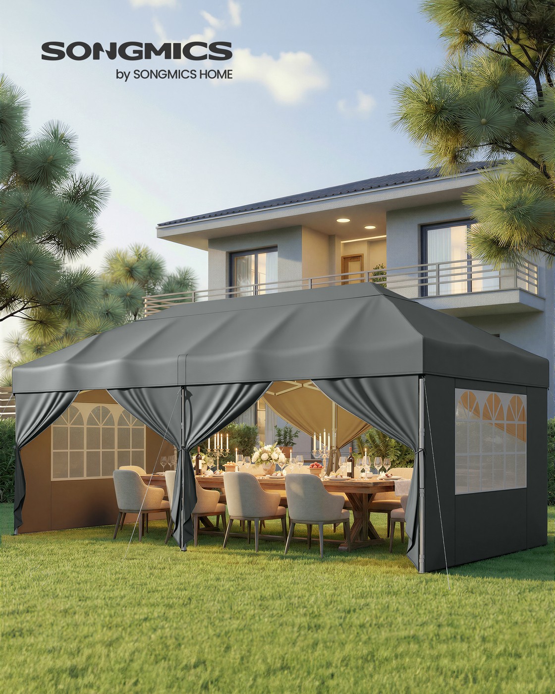 Sulankstomas paviljonas 3 x 6 m