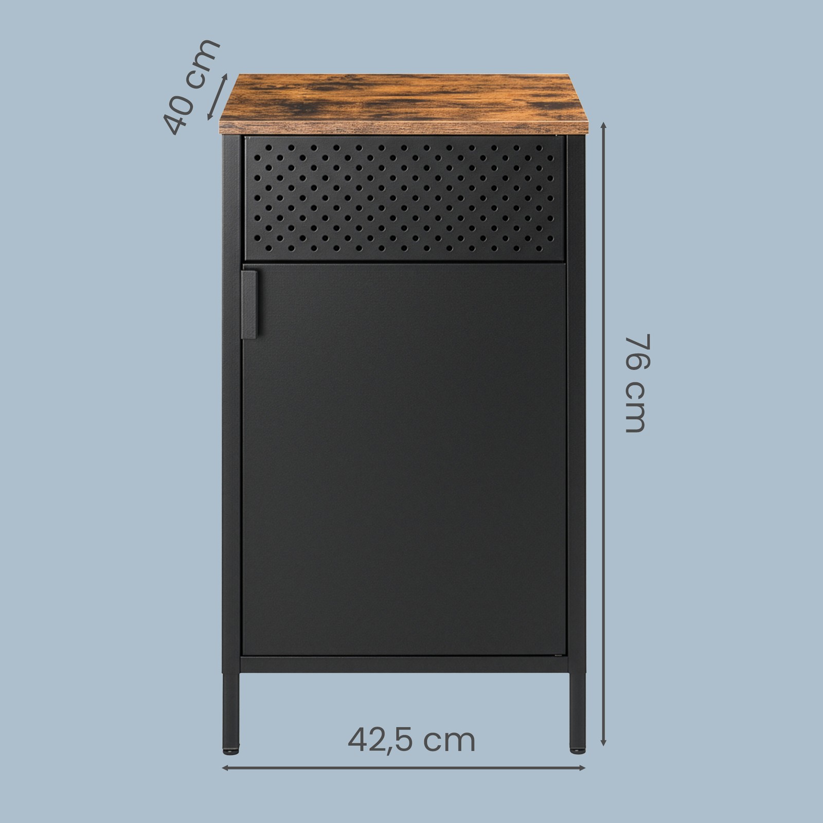 Metalinė spintelė SONGMICS 42,5 x 40 x 76 cm 2