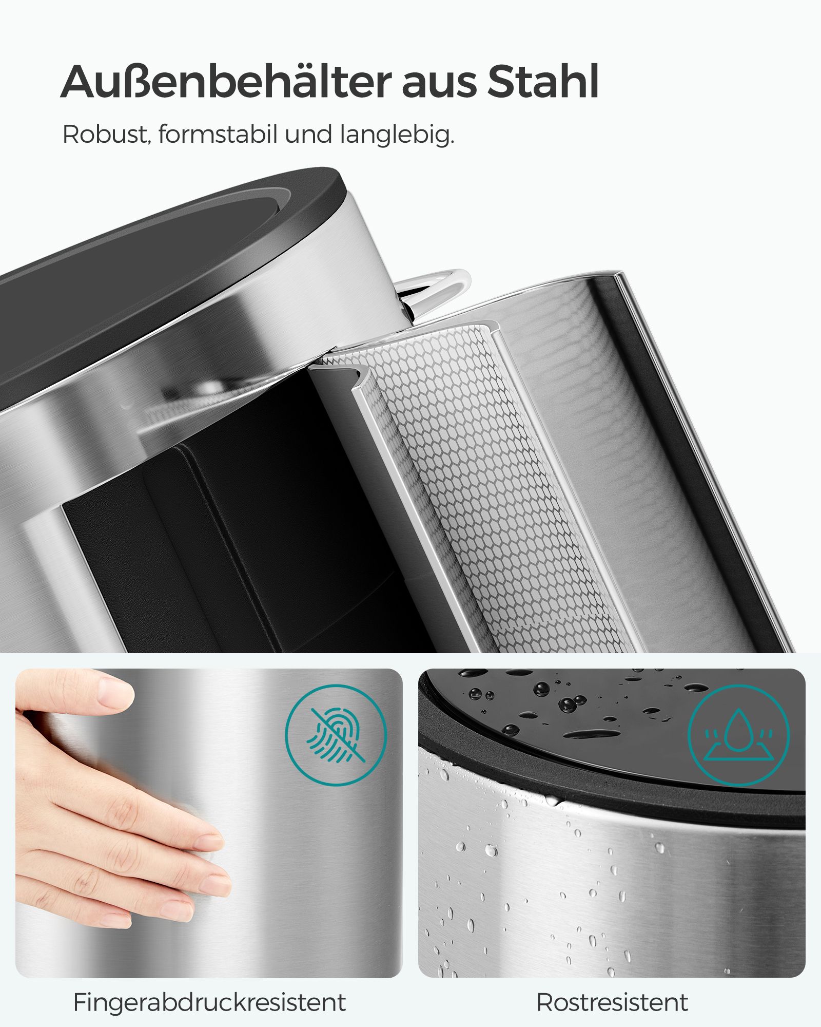 šiukšliadėžė Songmics 3 l 3