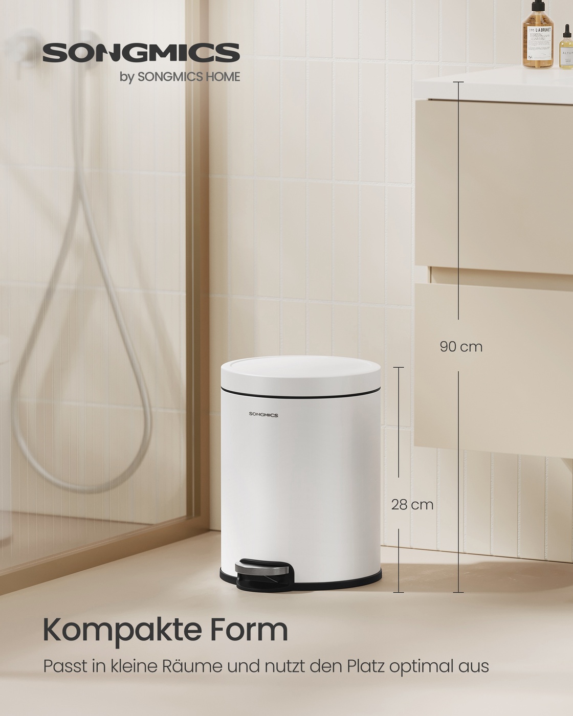 Šiukšliadėžė 6 l su Softclose dangčiu