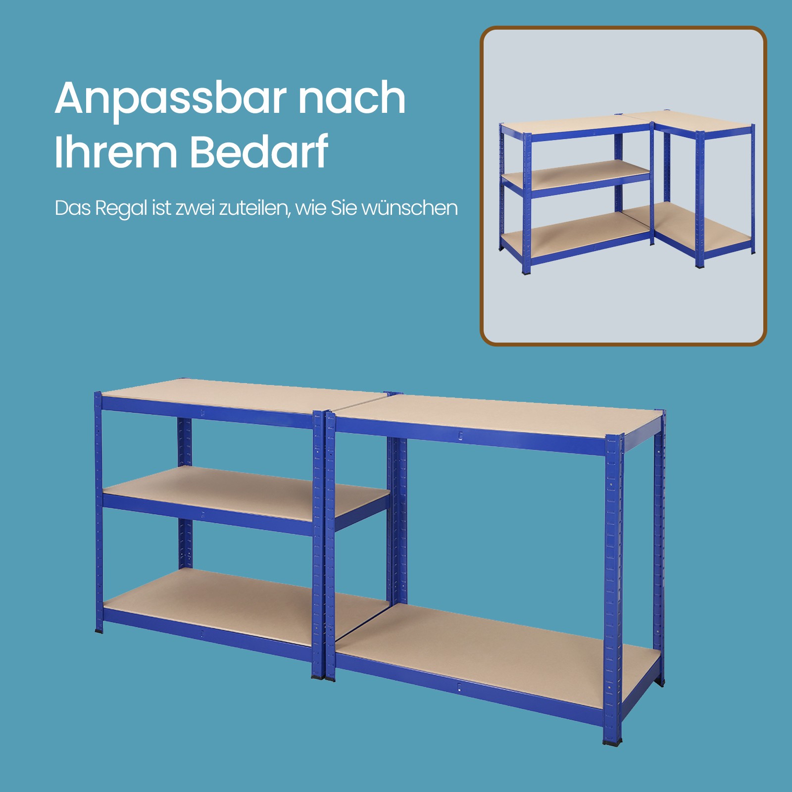Stelažas SONGMICS 160x80x40 cm, 520 kg 3
