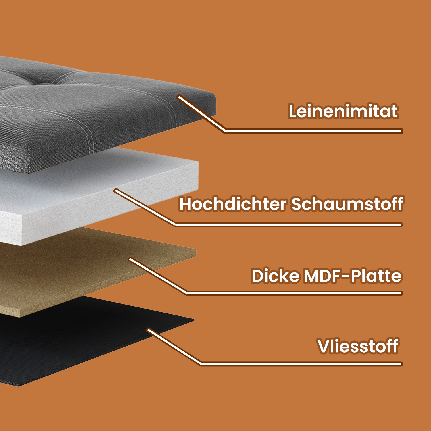 Pufas SONGMICS 76 x 38 x 38 cm 3