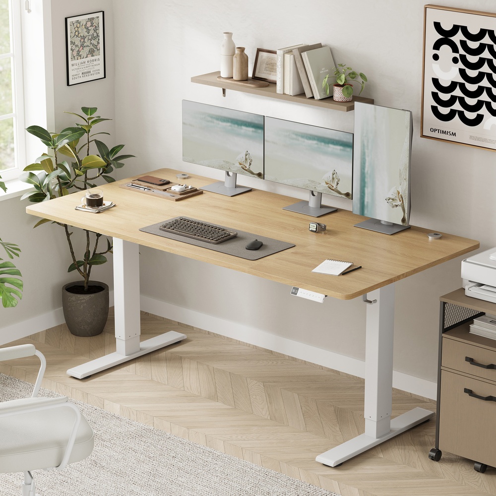 Elektrinis reguliuojamo aukščio stalas 160 x 80 cm 3