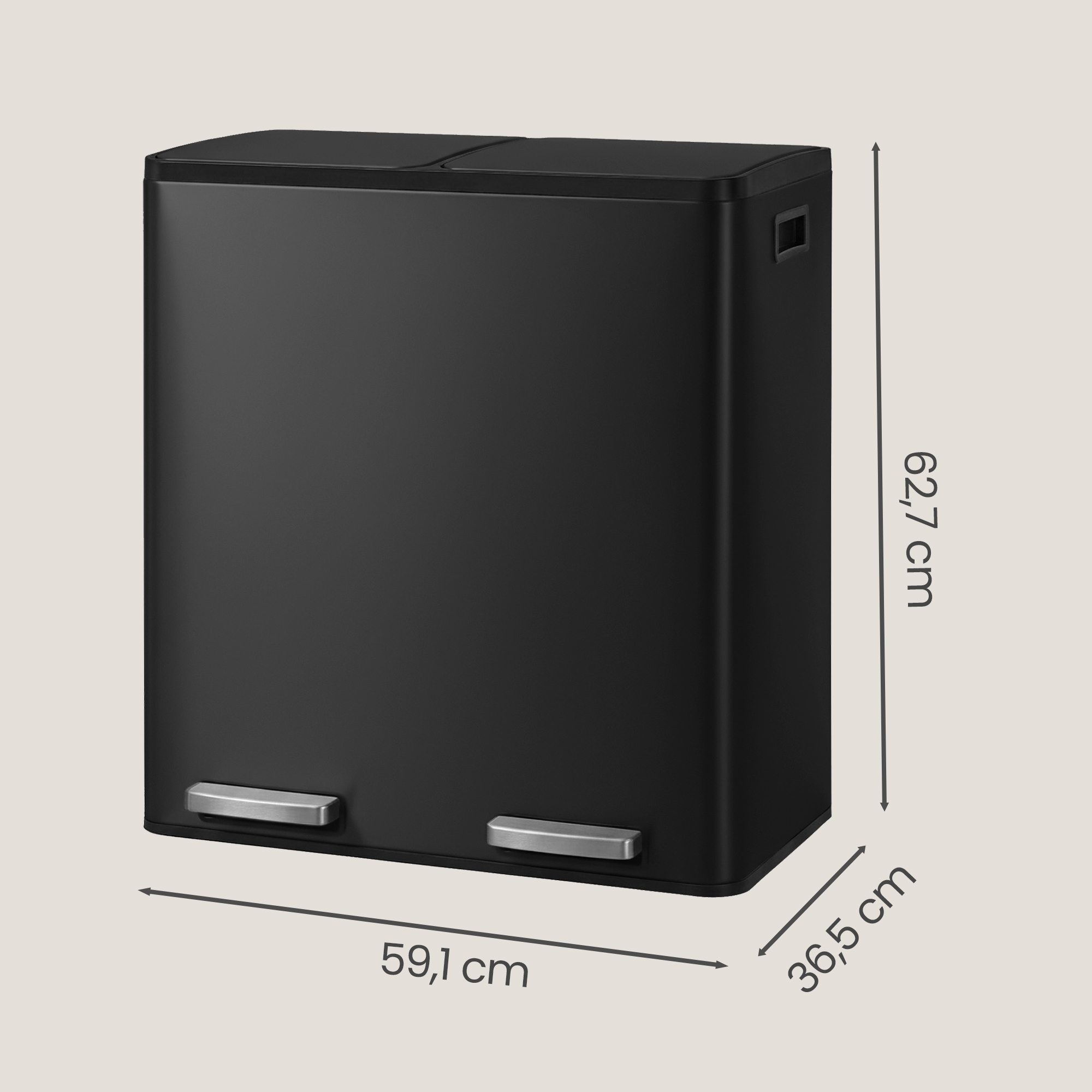 Šiukšliadėžė 2 x 30 l 2