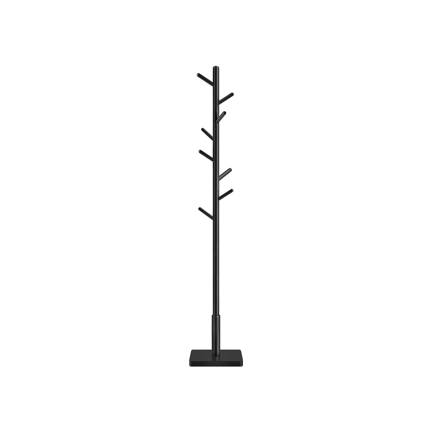 Drabužių kabykla medinė juoda 175 cm