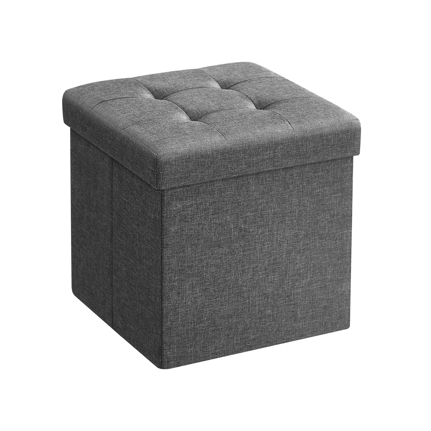 Pufas 30 x 30 x 30 cm tamsiai pilka