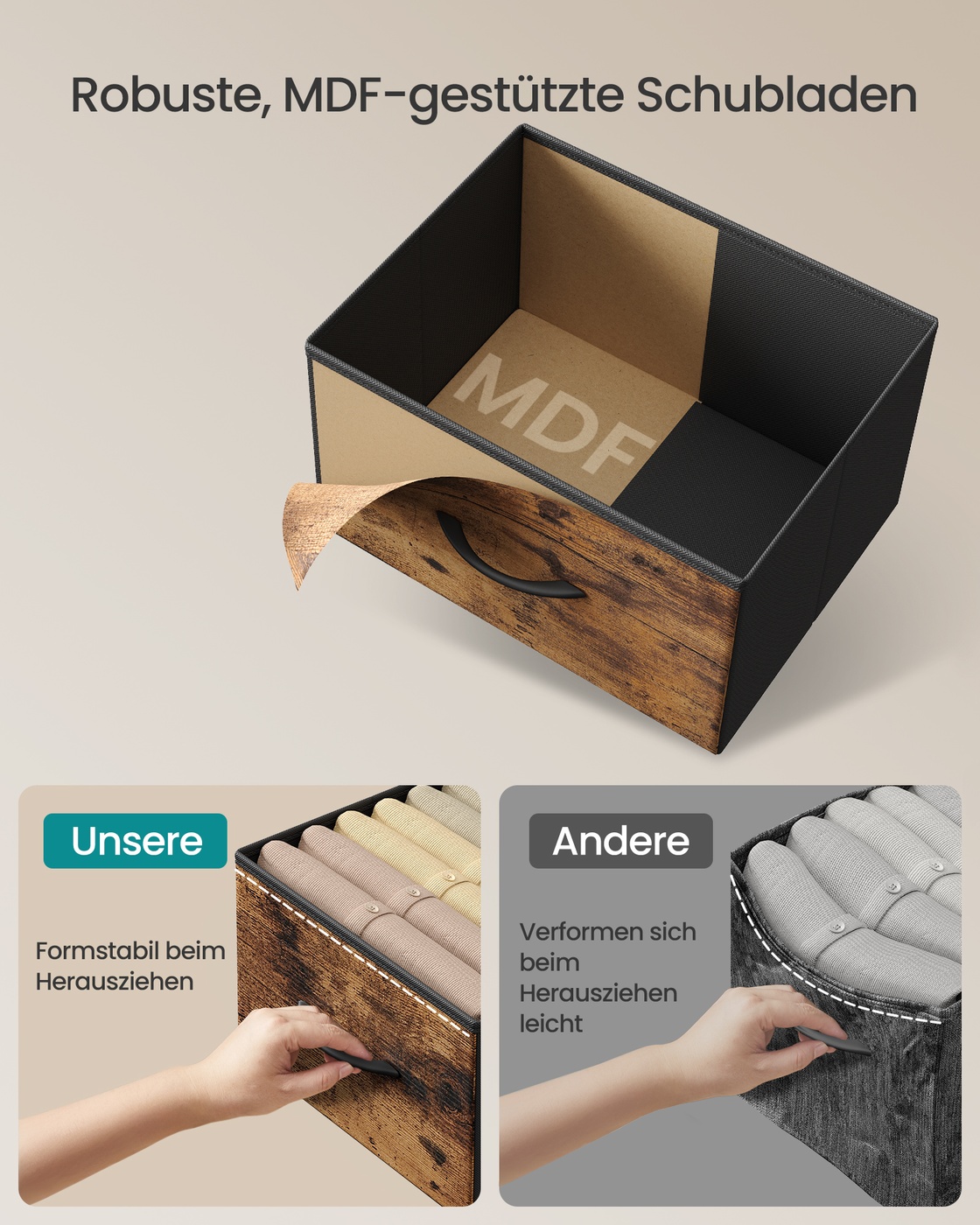 Komoda SONGMICS 30x76,7x95,2 cm 3