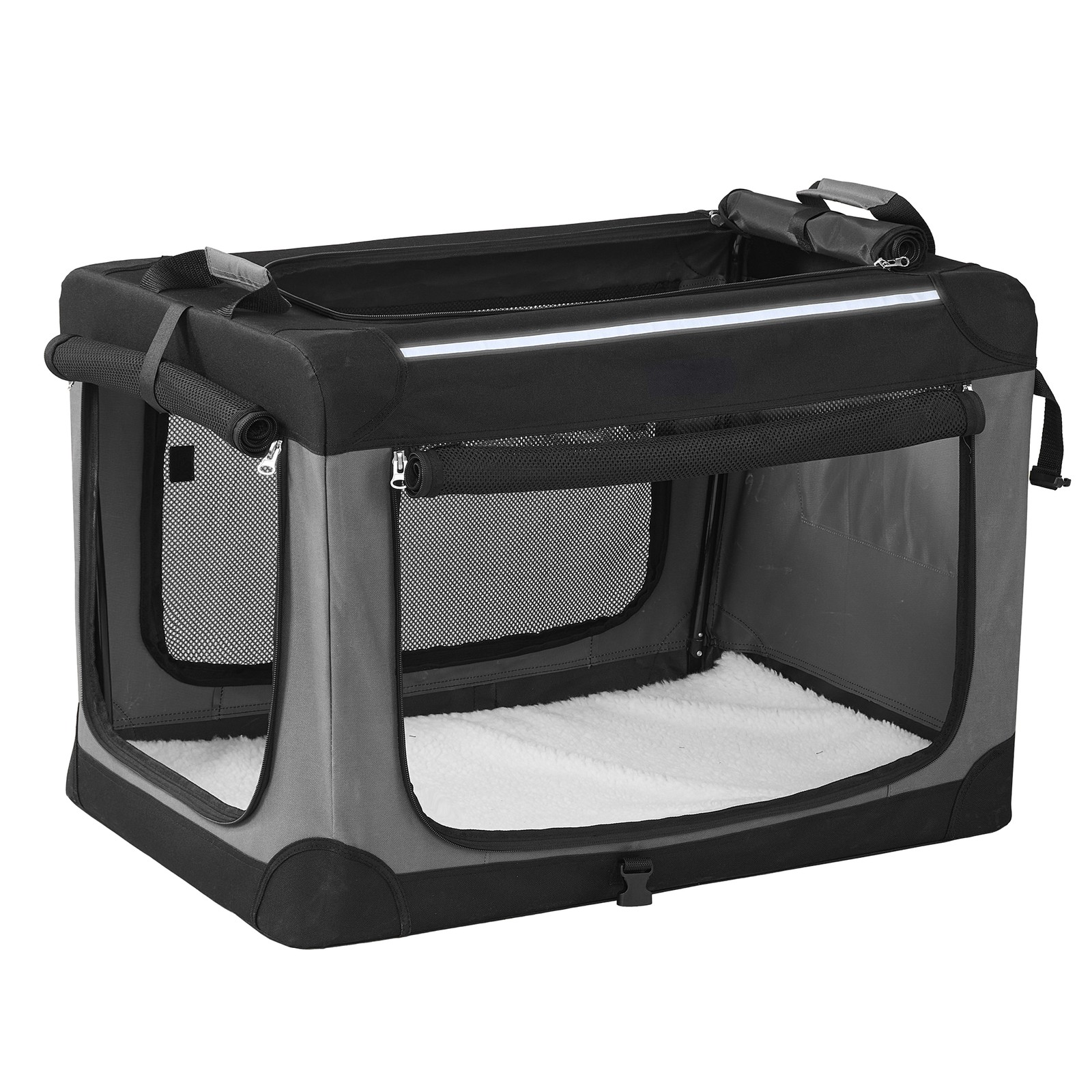 Sulankstoma šunų transportavimo dėžė, 600D Oxford audinys, 76x53x53 cm
