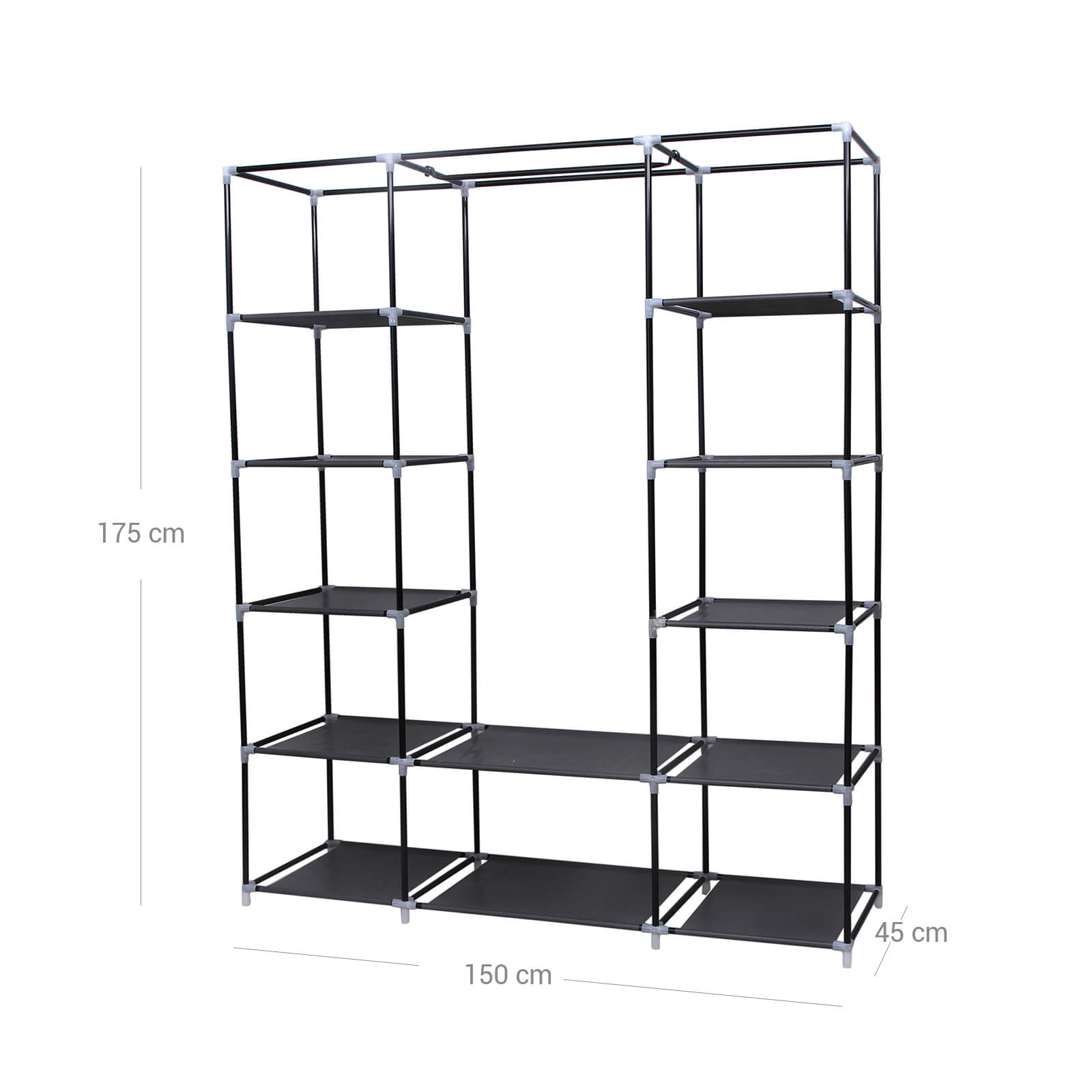 Sulankstoma spinta SONGMICS 150x175 cm juoda 3
