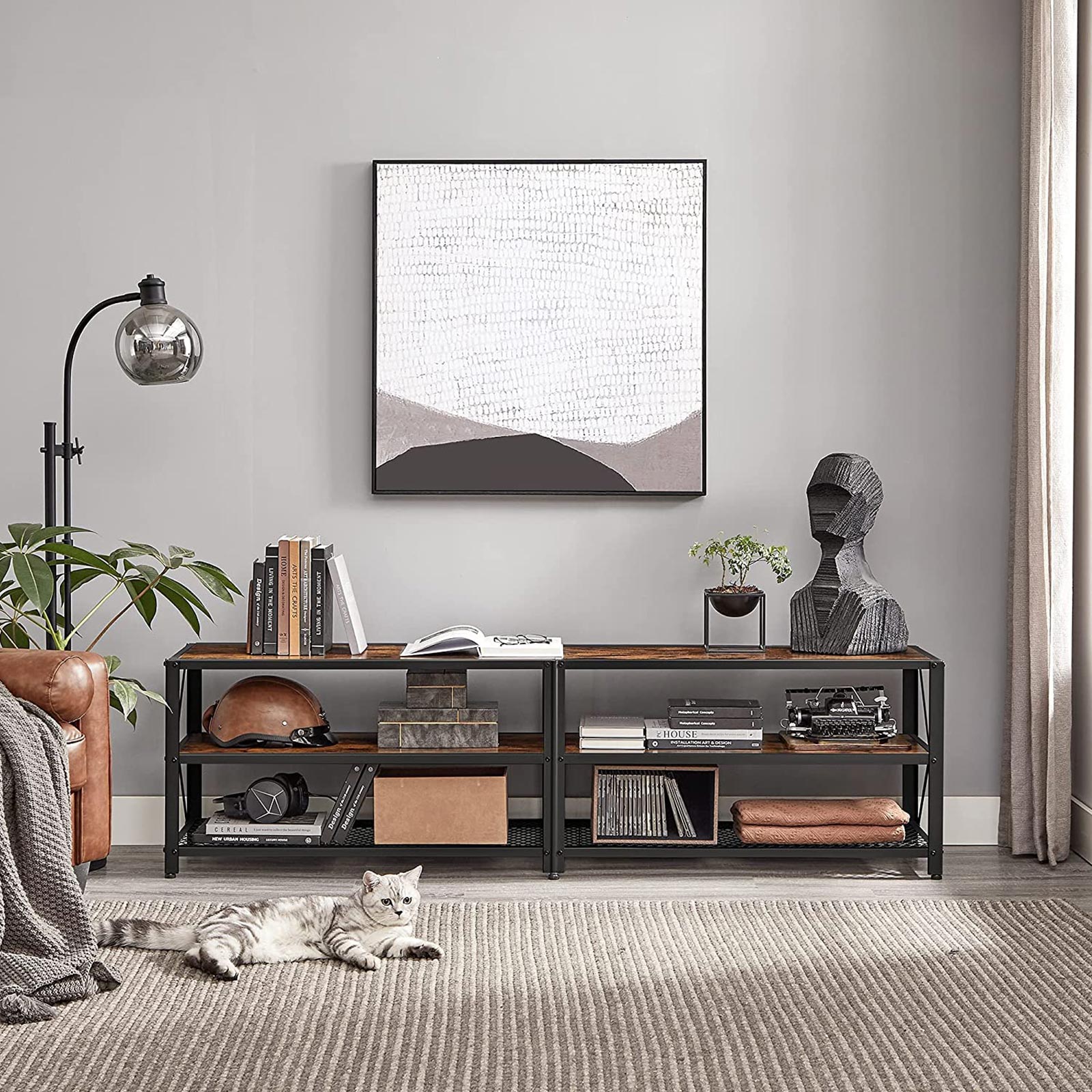 TV staliukas VASAGLE, 178x39x52 cm 2