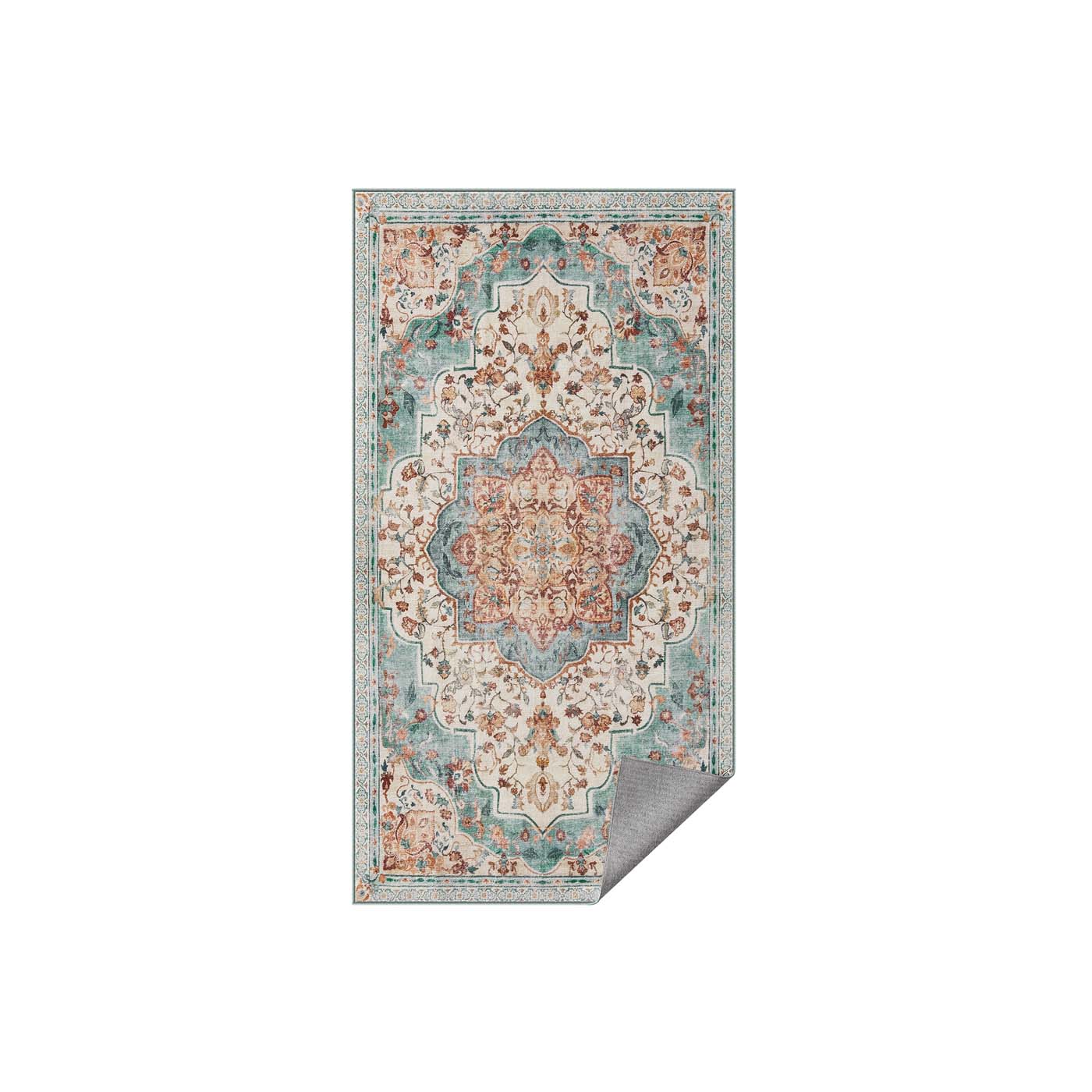 Kilimas 80x150 cm akvamarino spalvos
