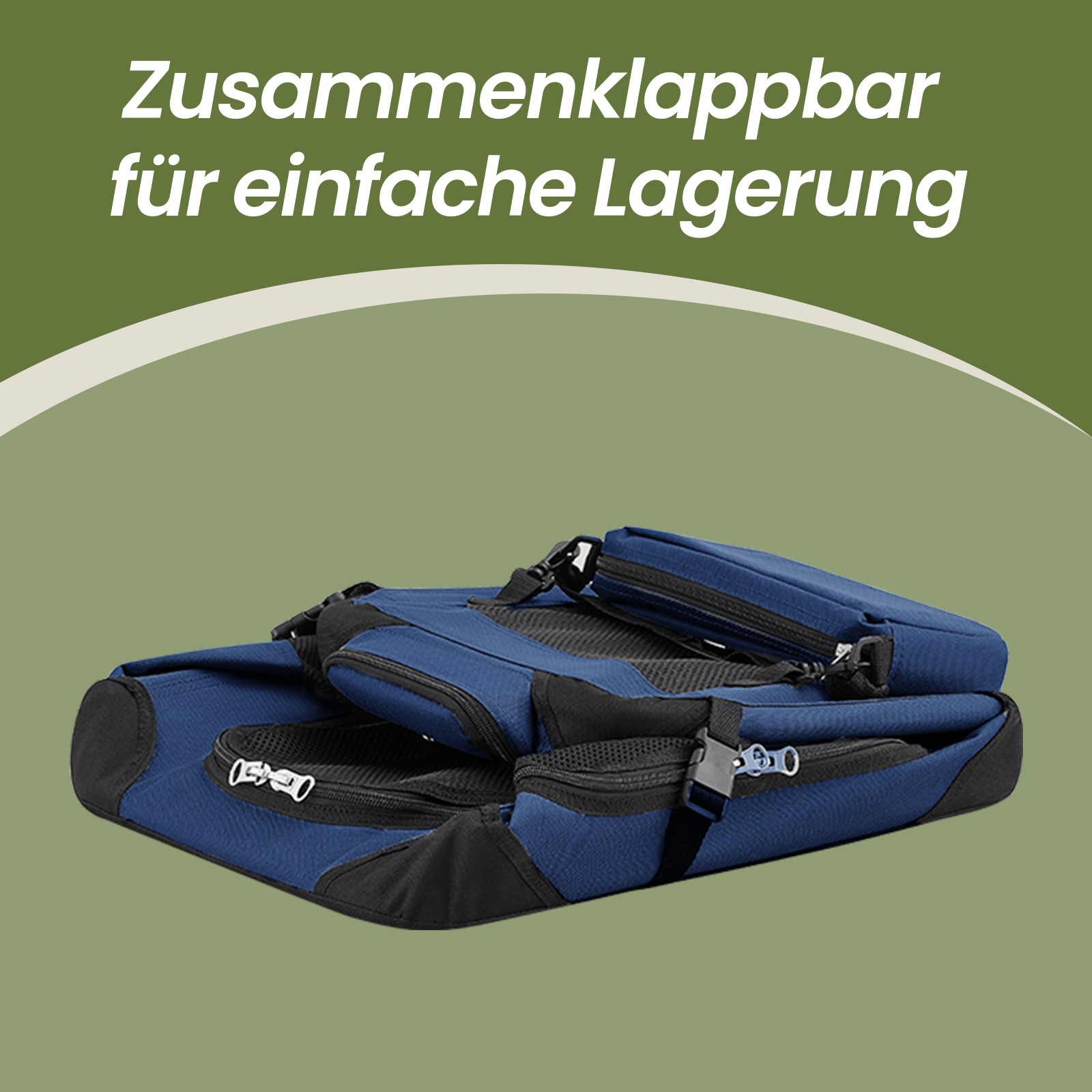 Augintinio transporto dėžė sulankstoma 50x35x35 cm tamsiai mėlyna 2