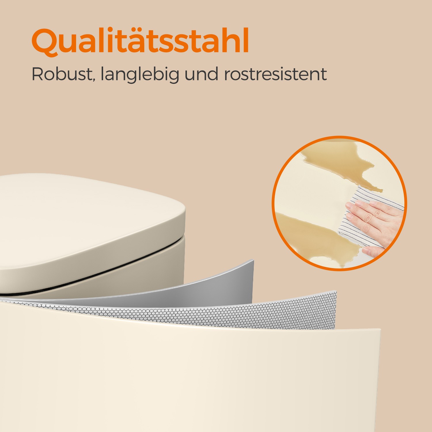 Šiukšliadėžė virtuvei 30 l plieno ir plastiko 3