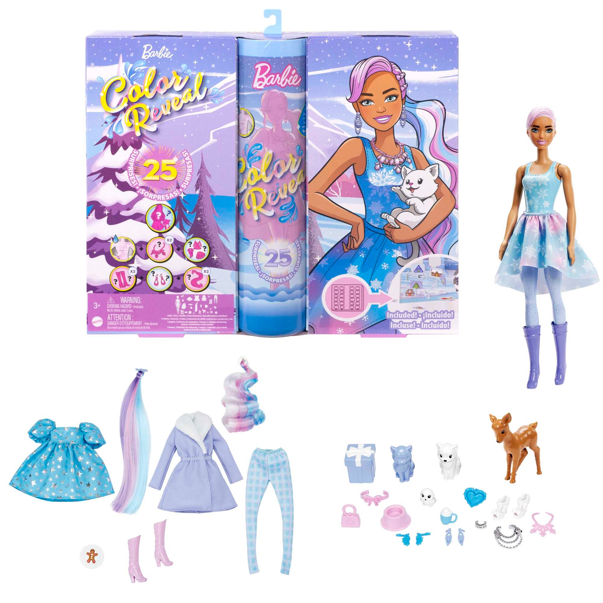 Advento kalendorius Barbie color reveal