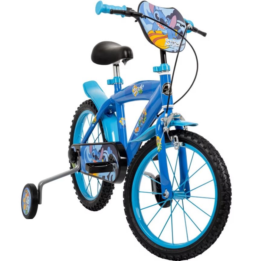 Vaikiškas dviratis huffy disney stitch, 12", mėlynas