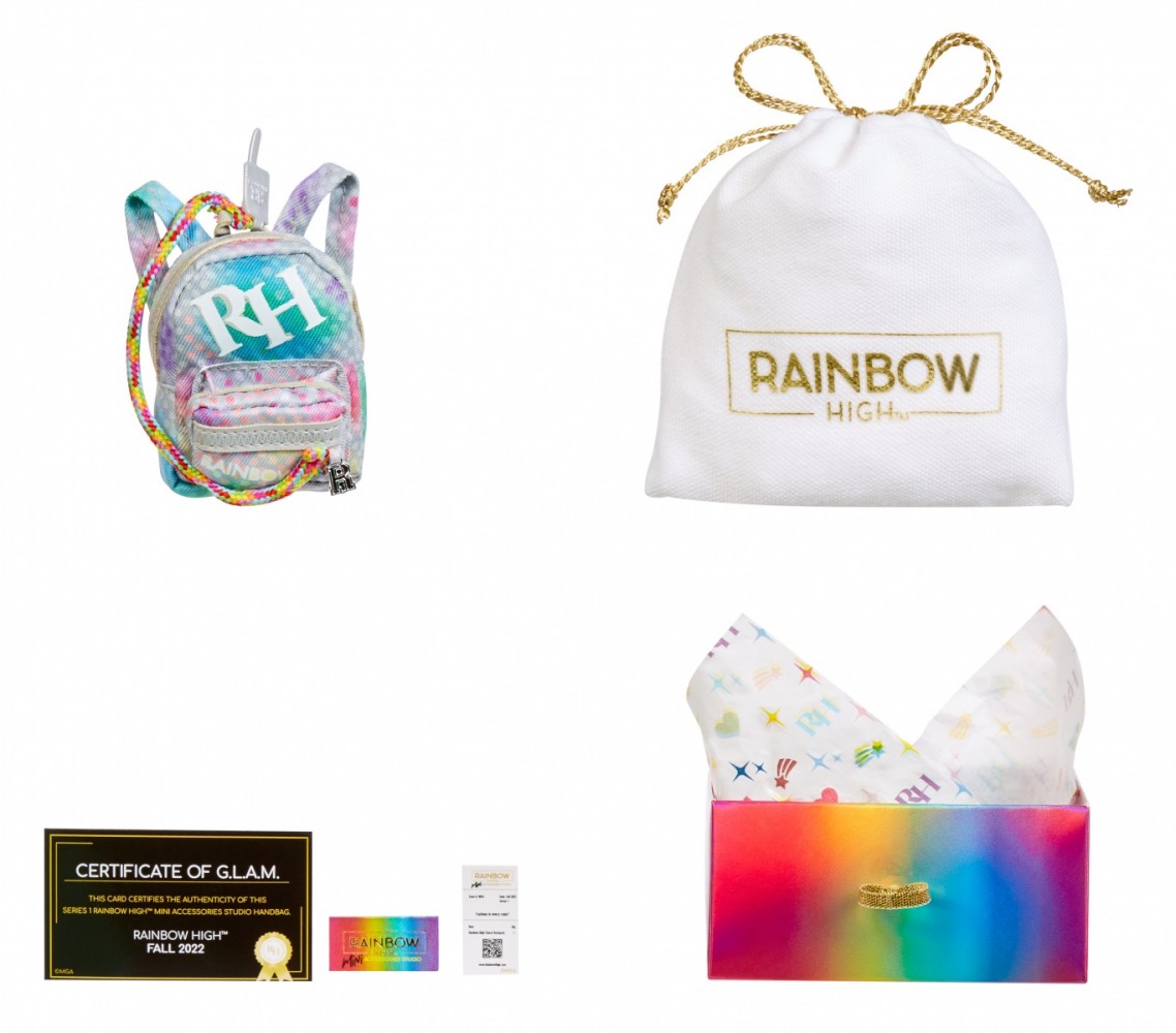Lėlės rankinė rainbow high, 1 serija