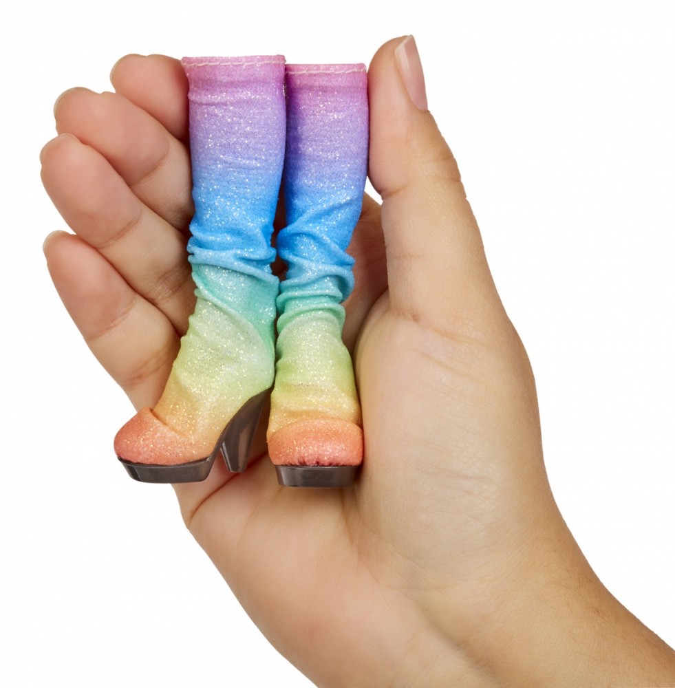 Lelių aksesuarai paslaptingose dežėse rainbow high accessories studio series