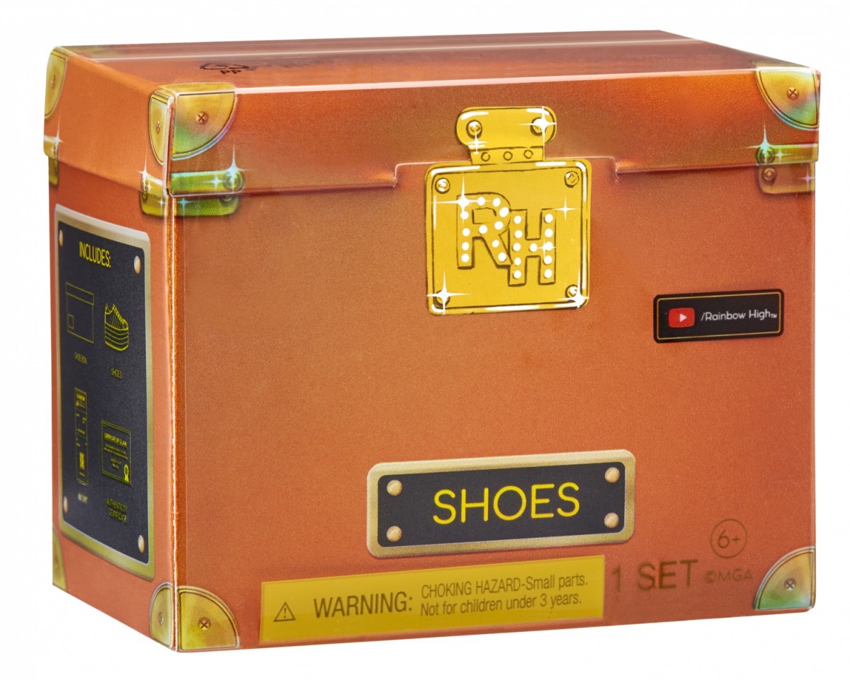 Lelių aksesuarai paslaptingose dežėse rainbow high accessories studio series