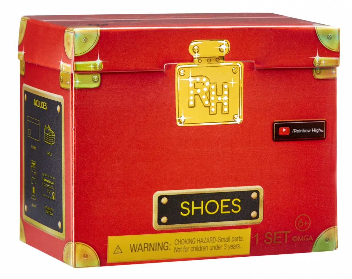 Lelių aksesuarai paslaptingose dežėse rainbow high accessories studio series