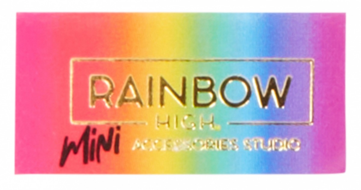 Lelių aksesuarai paslaptingose dežėse rainbow high accessories studio series