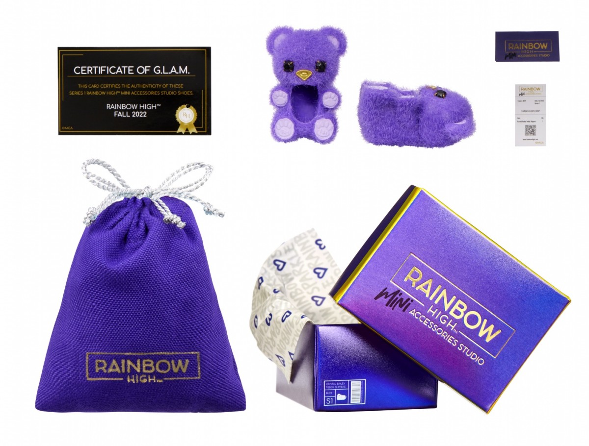 Lelių aksesuarai paslaptingose dežėse rainbow high accessories studio series
