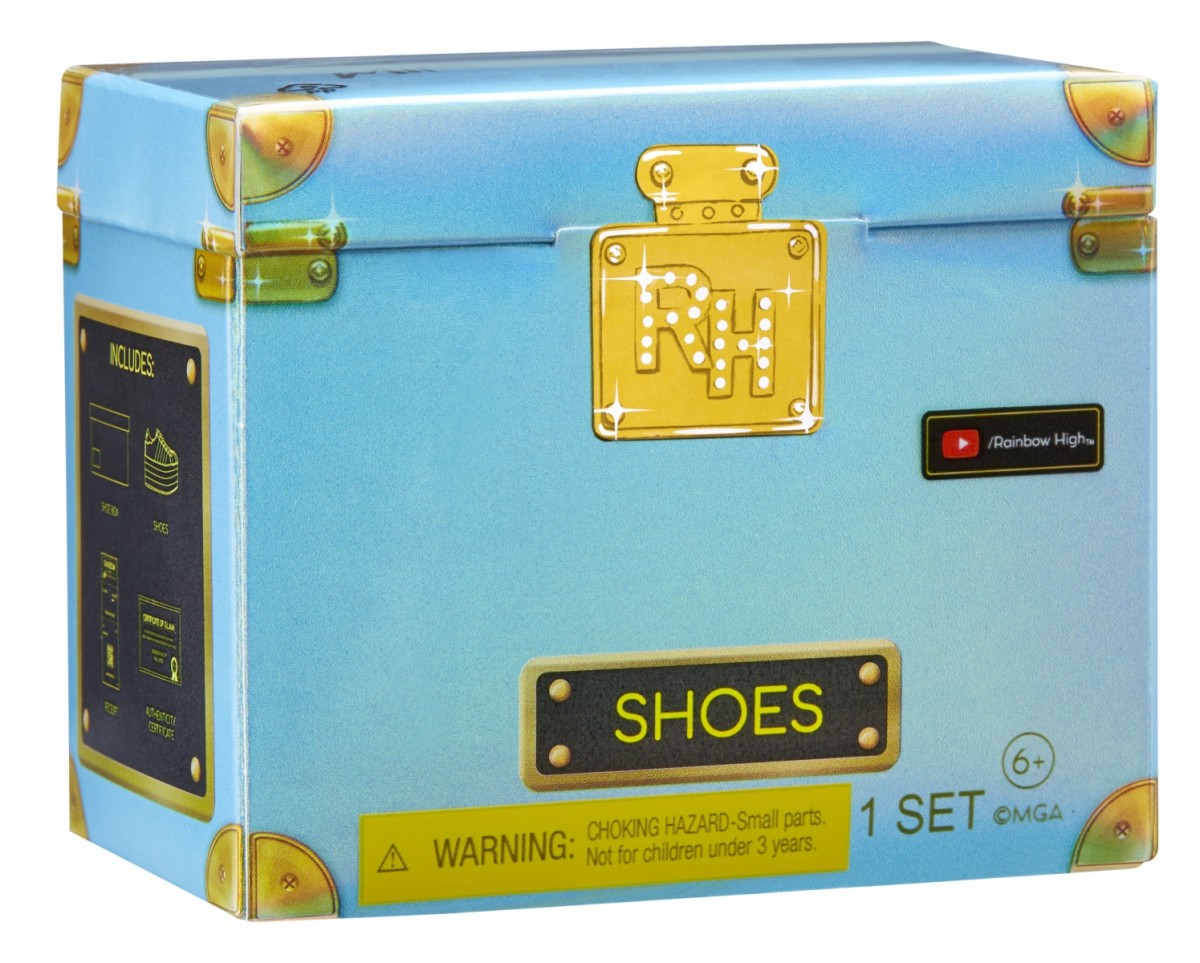 Lelių aksesuarai paslaptingose dežėse rainbow high accessories studio series