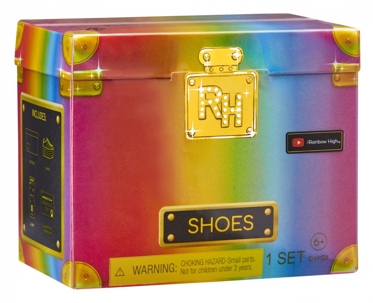Lelių aksesuarai paslaptingose dežėse rainbow high accessories studio series