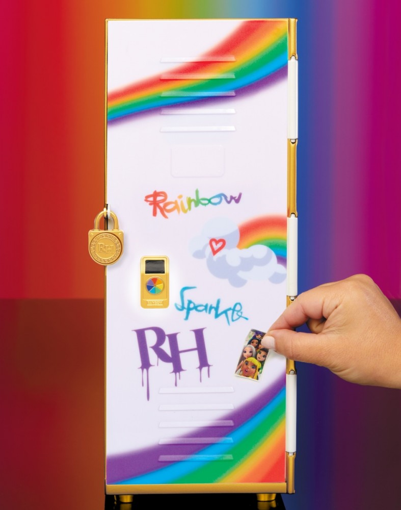 Lėlės spinta su priedais rainbow high