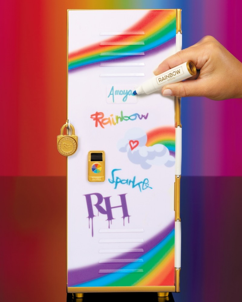Lėlės spinta su priedais rainbow high