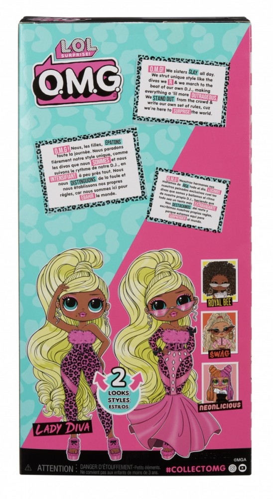 Lėlė lol surprise! omg lady diva