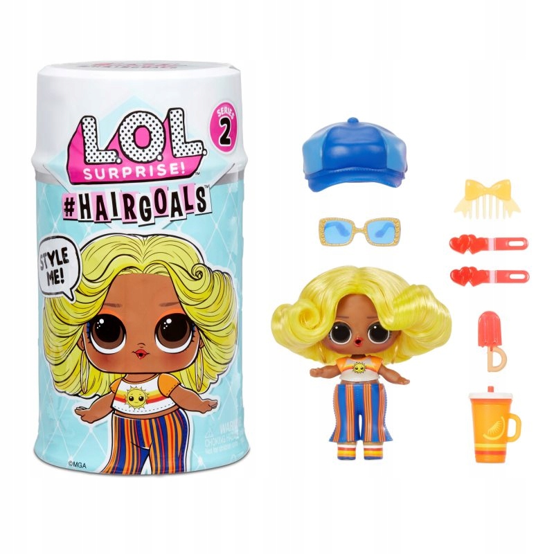 Lėlytė su plaukais l.o.l. surprise hairgoals