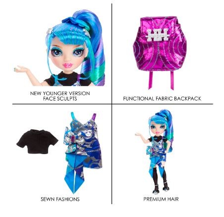 Lėlė rainbow high junior high special edition doll holly de'vious blue