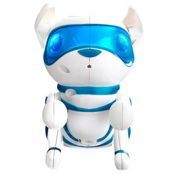 Balsu valdomas šuo robotas