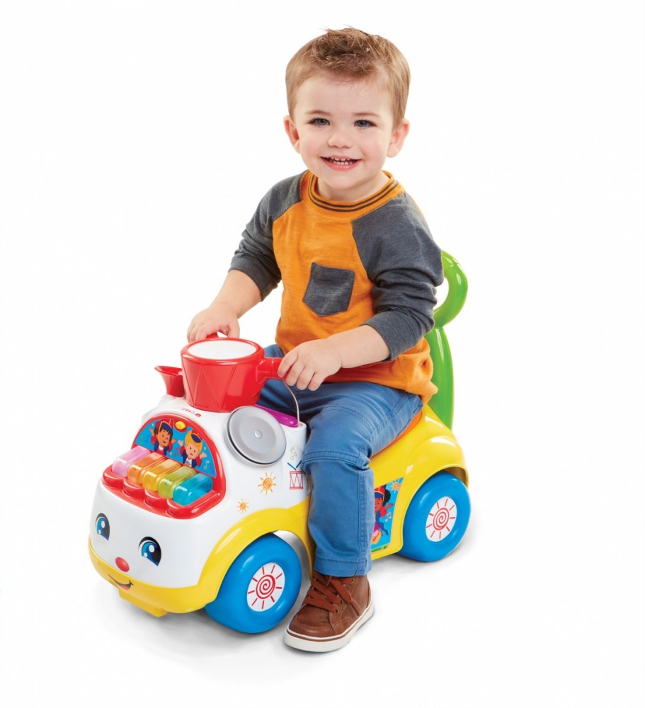 Fisher price muzikinis vaikiškas stumdukas, geltonas