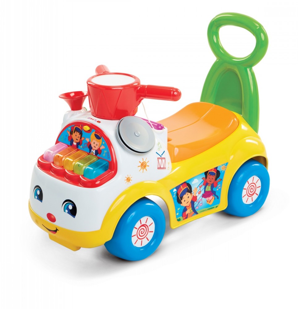 Fisher price muzikinis vaikiškas stumdukas, geltonas