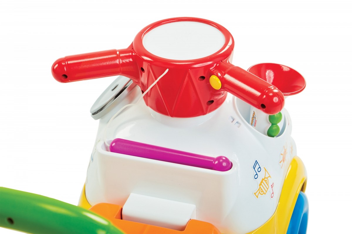 Fisher price muzikinis vaikiškas stumdukas, geltonas