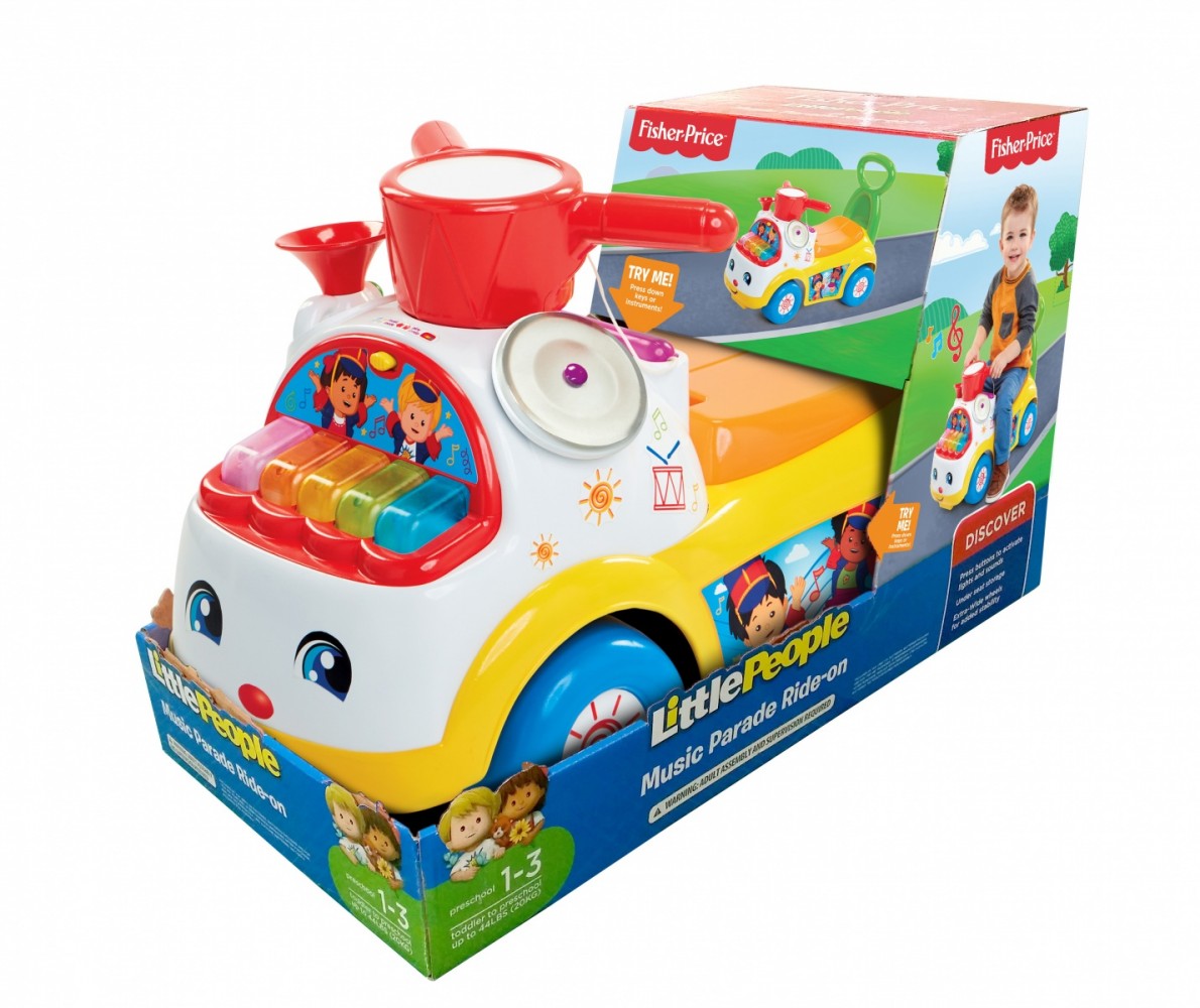 Fisher price muzikinis vaikiškas stumdukas, geltonas