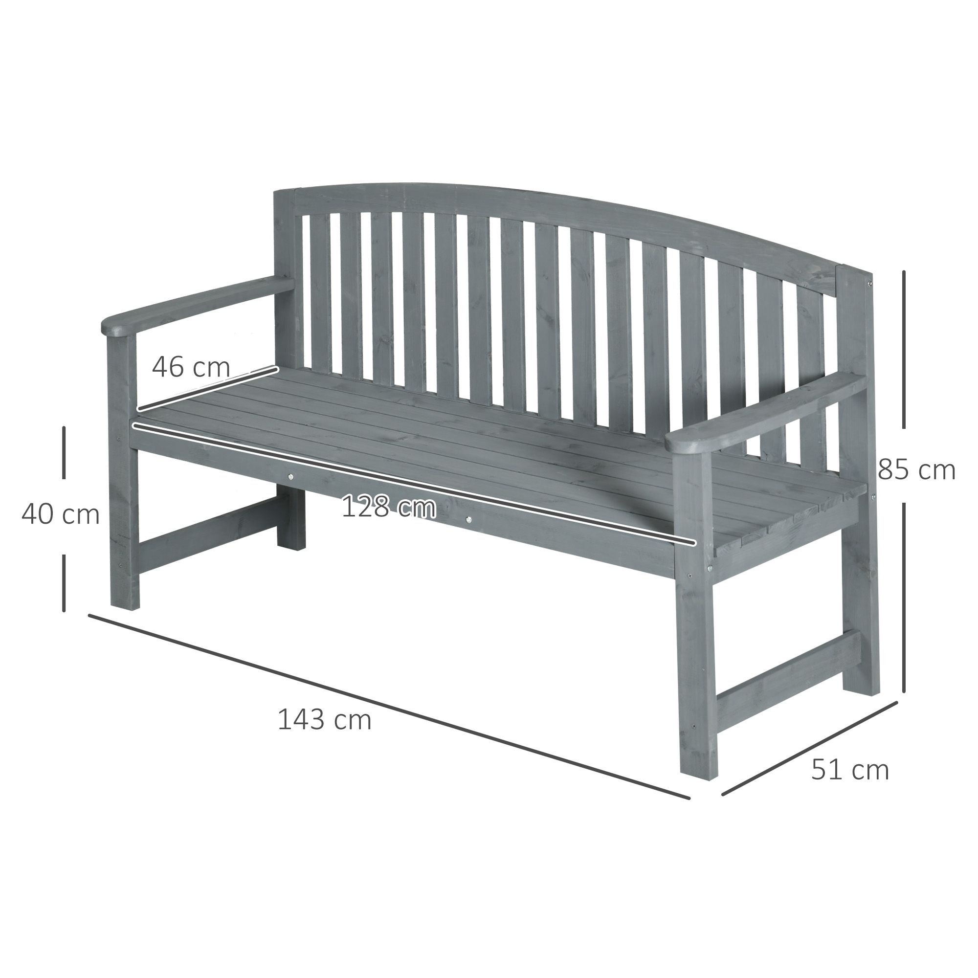 Sodo suolas 143 × 51 × 85 cm 2