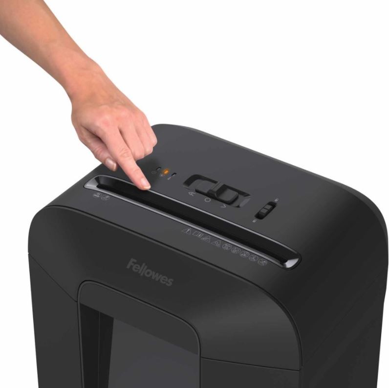 Popieriaus smulkintuvas popieriaus smulkintuvas (itin smulkus) fellowes lx85 19 l 4 x 40 mm 12 paklodės juoda