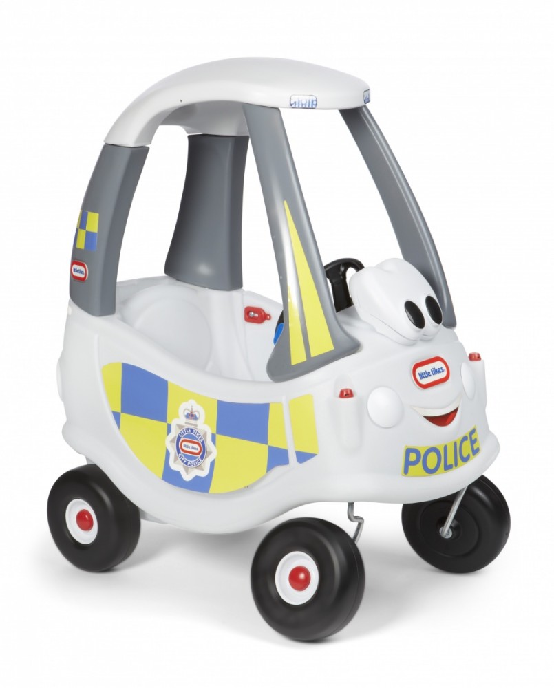 Balta policijos mašinėlė cozy coupe