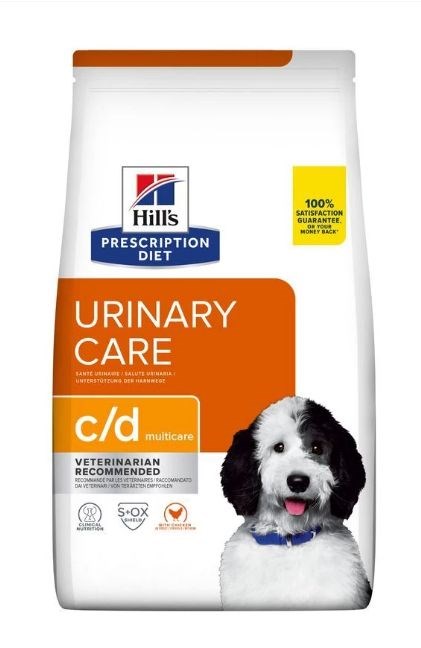 Hill's canine urinary care c/d suaugusiems šunims su vištiena, 1,5kg
