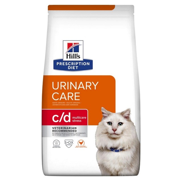 Hill's Feline C/D Urinary Stress Su Paukštiena, 3 Kg